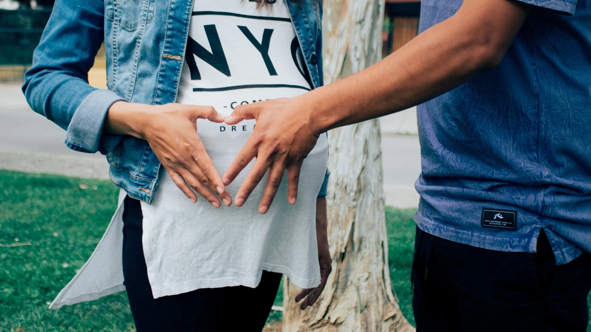 Hands on preganant belly
